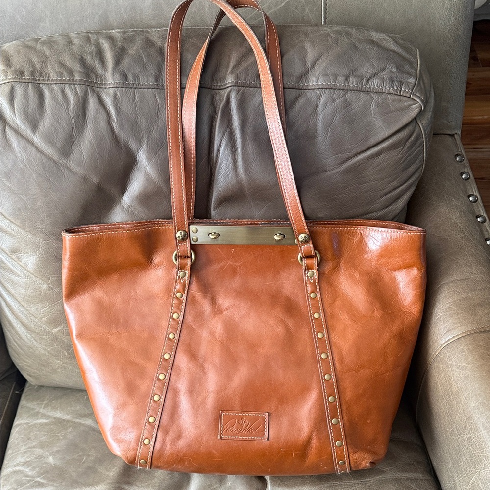 Patricia Nash Brown Leather Tote Bag